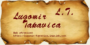 Lugomir Tapavica vizit kartica